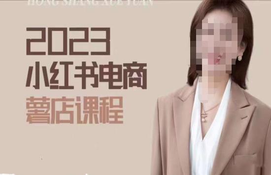 2023小红书电商课，新手小白从0~1玩转小红书薯店电商-鱼梓小栈