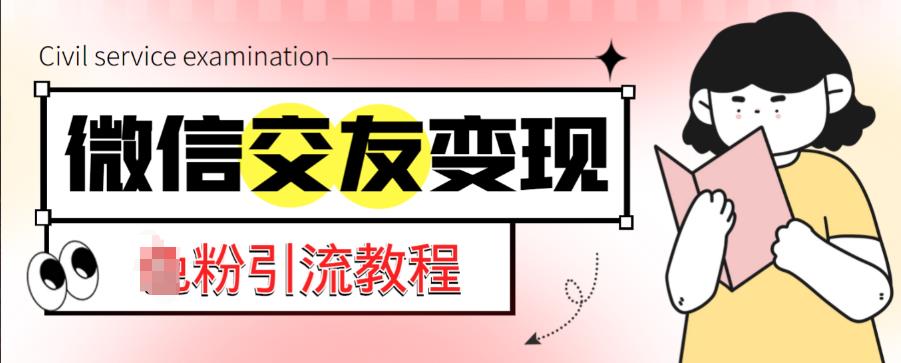 微信交友变现项目，吸引全网LSP男粉精准变现，小白也能轻松上手，日入500+-鱼梓小栈