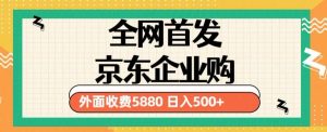 3月最新京东企业购教程，小白可做单人日利润500+撸货项目（仅揭秘）-鱼梓小栈