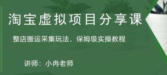 淘宝虚拟整店搬运采集玩法分享课：整店搬运采集玩法，保姆级实操教程-鱼梓小栈