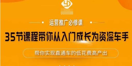 35节课程带你从入门成长为资深车手，让系统学习直通车成为可能，帮你实现直通车的低花费高产出-鱼梓小栈