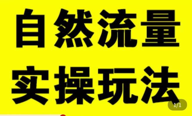 拼多多自然流量天花板，拼多多自然流的实操玩法，自然流量是怎么来的，如何开车带来自然流等知识-鱼梓小栈