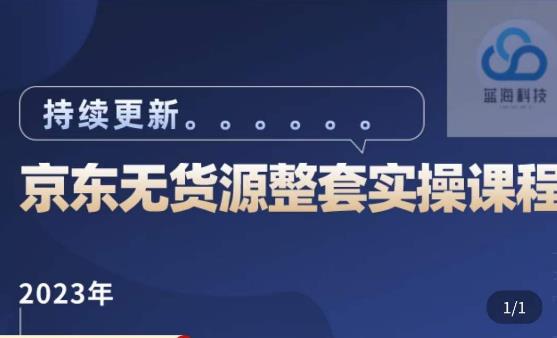 蓝七·2023京东店群整套实操视频教程，京东无货源整套操作流程大总结，减少信息差，有效做店发展-鱼梓小栈