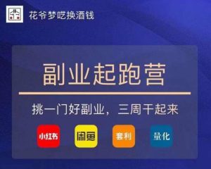 花爷-副业起跑营第2期，挑一门好副业，三周干起来（闲鱼｜小红书｜量化｜套利）-鱼梓小栈