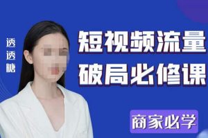 2023最新透糖短视频流量破局必修课——商家必学-鱼梓小栈