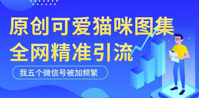 黑科技纯原创可爱猫咪图片，全网精准引流，实操5个VX号被加频繁-鱼梓小栈