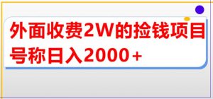外面收费2w的直播买货捡钱项目，号称单场直播撸2000+【详细玩法教程】-鱼梓小栈
