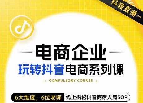 玺承·电商企业玩转抖音电商系列课，6大维度，6位老师，线上揭秘抖音商家入局SOP-鱼梓小栈