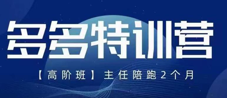 纪主任·5月最新多多特训营高阶班，玩法落地实操，多多全掌握-鱼梓小栈
