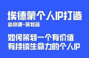 埃德蒙普通人都能起飞的个人IP策划课，如何策划一个优质个人IP-鱼梓小栈