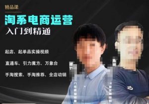 2023手淘搜索实操课+体系化课程，​起店起单品实操视频课程-鱼梓小栈
