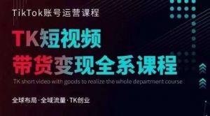 Tiktok运营线上训练营,引流爆单,急速涨粉,Tiktok短视频玩法大揭秘-鱼梓小栈