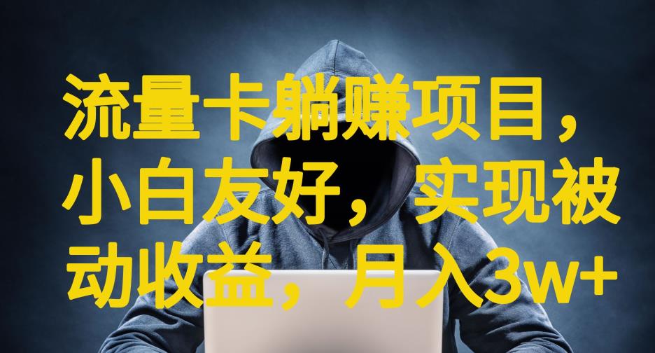 流量卡躺赚项目，小白友好，开设后台，实现被动收益，只要出卡，就能一直赚钱，利润高昂【揭秘】-鱼梓小栈