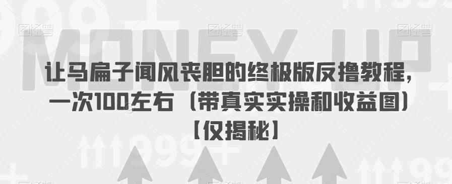 让马扁子闻风丧胆的终极版反撸教程，一次100左右（带真实实操和收益图）【仅揭秘】-鱼梓小栈