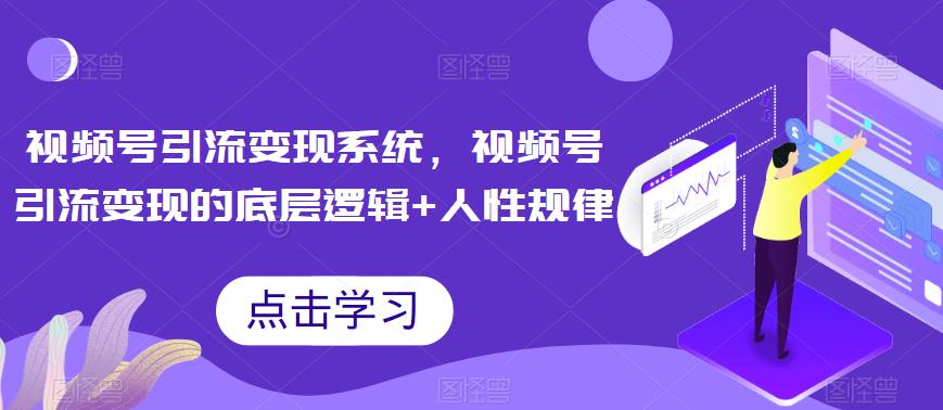 视频号引流变现系统，视频号引流变现的底层逻辑+人性规律-鱼梓小栈