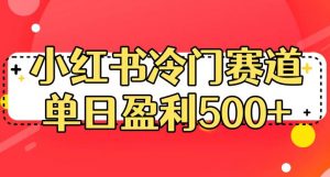 小红书冷门赛道,单日盈利500+【揭秘】-鱼梓小栈
