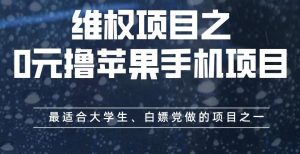 维权项目之0元撸苹果手机项目，最适合大学生、白嫖党做的项目之一【揭秘】-鱼梓小栈