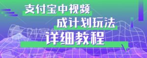 避坑玩法：支付宝中视频分成计划玩法实操详解【揭秘】-鱼梓小栈