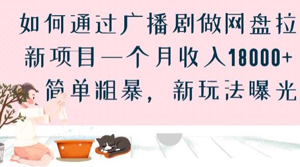 如何通过广播剧做网盘拉新项目一个月收入18000+，简单粗暴，新玩法曝光【揭秘】-鱼梓小栈
