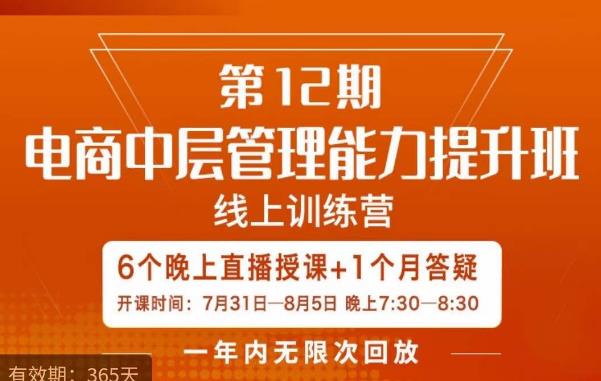 陈少珊·电商中层管理能力提升班，学习对象-电商公司各个岗位的主管，20人人以内的电商公司老板-鱼梓小栈