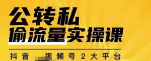 群响公转私偷流量实操课，致力于拥有更多自持，持续，稳定，精准的私域流量！-鱼梓小栈