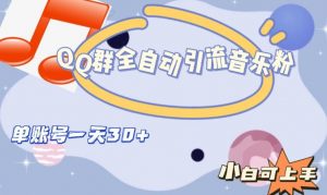 QQ群全自动引流音乐粉，单账号一天轻松引流30+-鱼梓小栈