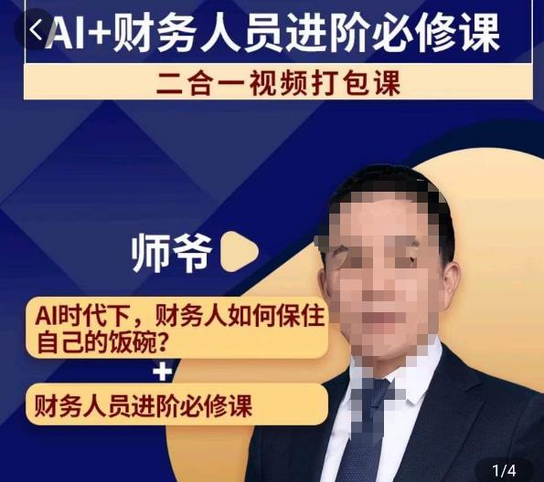 AI+财务人员进阶必修课二合一视频打包课，财务人员进阶必修课-鱼梓小栈