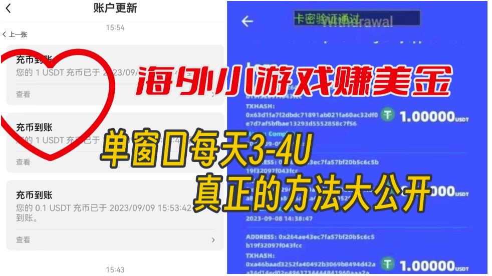 海外小游戏美金项目真正可以达到3-4U单窗口的方法，单台电脑收入300+【揭秘】-鱼梓小栈