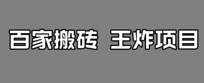 百家最新搬运玩法，单号月入5000+【揭秘】-鱼梓小栈
