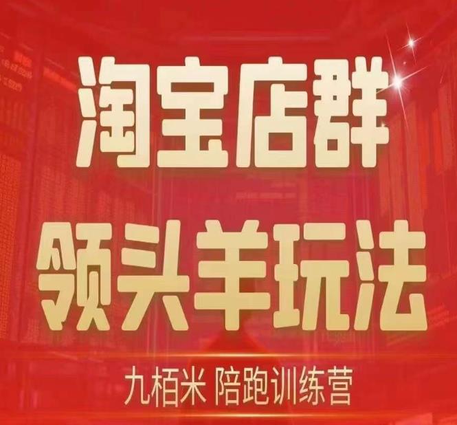 九栢米-淘宝店群领头羊玩法，教你整个淘宝店群领头羊玩法以及精细化/终极蓝海/尾销等内容-鱼梓小栈