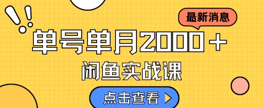 最新闲鱼日入500＋，虚拟资料变现喂饭级讲解-鱼梓小栈