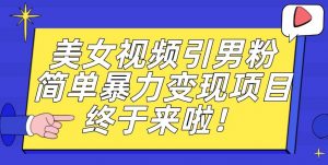 价值3980的男粉暴力引流变现项目，一部手机简单操作，新手小白轻松上手，每日收益500+【揭秘】-鱼梓小栈