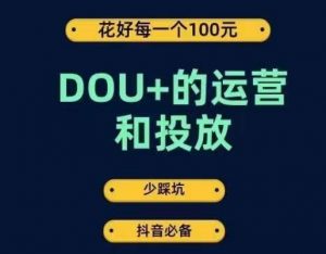 DOU+的运营和投放，花1条DOU+的钱，成为DOU+的投放高手，少走弯路不采坑-鱼梓小栈