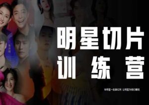 王子·明星切片线上训练营（2023），和明星一起拿红利，让明星为我们赚钱-鱼梓小栈