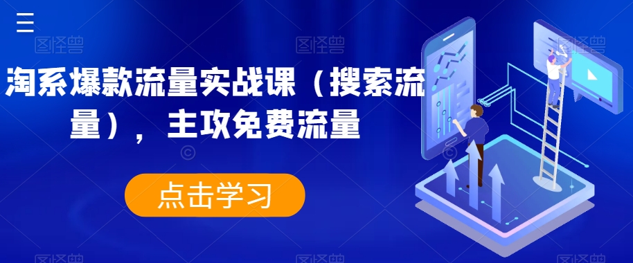 淘系爆款流量实战课（搜索流量），主攻免费流量-鱼梓小栈
