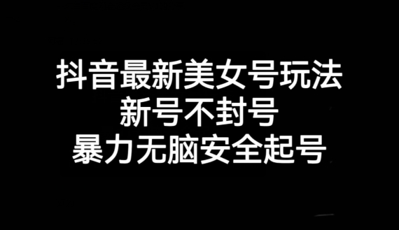 抖音最新美女号玩法，新号不封号，暴力无脑安全起号【揭秘】-鱼梓小栈