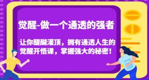 觉醒-做一个通透的强者，让你醍醐灌顶，拥有通透人生的觉醒开悟课，掌握强大的秘密！-鱼梓小栈