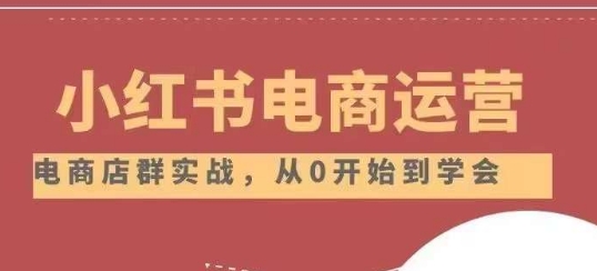 小红书店铺运营从小白到大神2.0，从入门到精通-鱼梓小栈