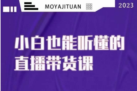 大威本威·能听懂的直播带货课，小白也能听懂，20节完整-鱼梓小栈