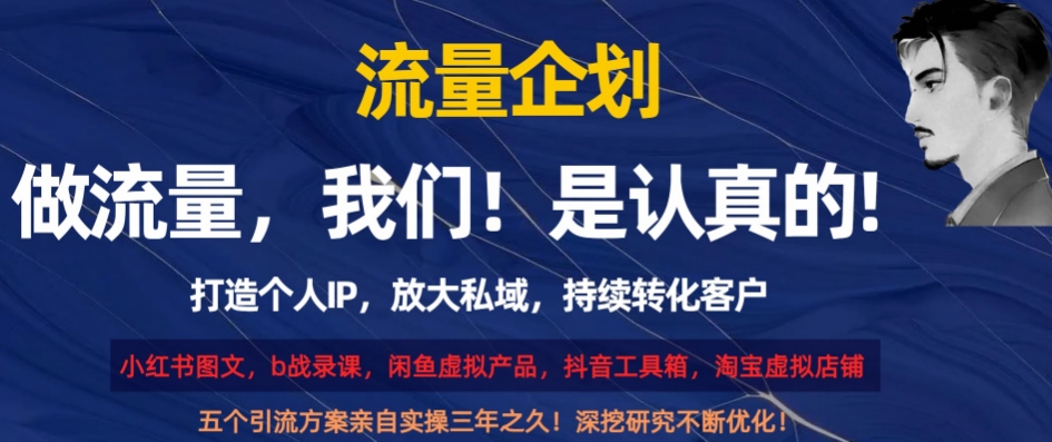 流量企划，打造个人IP，放大私域，持续转化客户【揭秘】-鱼梓小栈