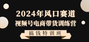 2024年风口赛道视频号电商带货训练营搞钱特训班，带领大家快速入局自媒体电商带货-鱼梓小栈