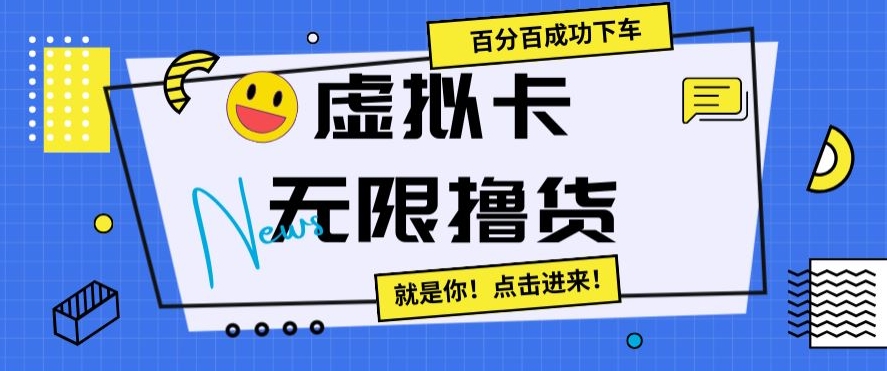 虚拟卡无限撸货，百分百成功下车【仅揭秘】-鱼梓小栈