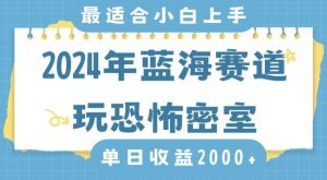 2024年蓝海赛道玩恐怖密室日入2000+，无需露脸，不要担心不会玩游戏，小白直接上手，保姆式教学【揭秘】-鱼梓小栈
