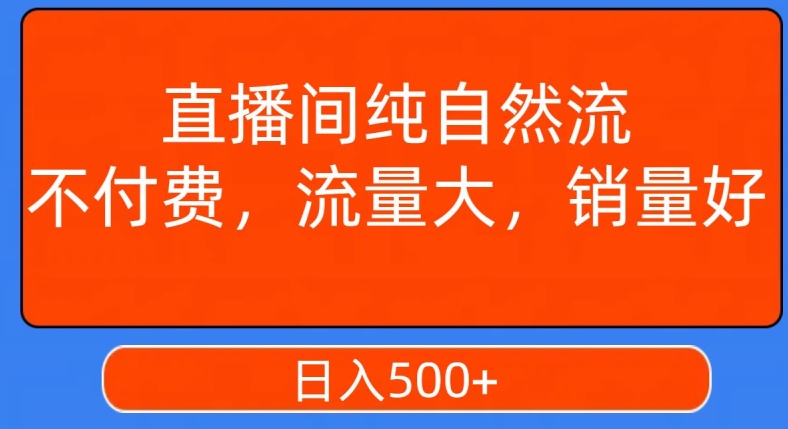 视频号直播间纯自然流，不付费，白嫖自然流，自然流量大，销售高，月入15000+【揭秘】-鱼梓小栈