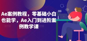 Ae案例教程，零基础小白也能学，Ae入门到进阶案例教学课-鱼梓小栈