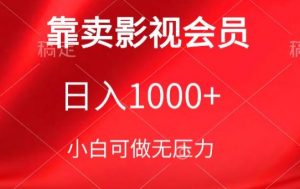 靠卖影视会员，日入1000+，落地保姆级教程，新手可学【揭秘】-鱼梓小栈