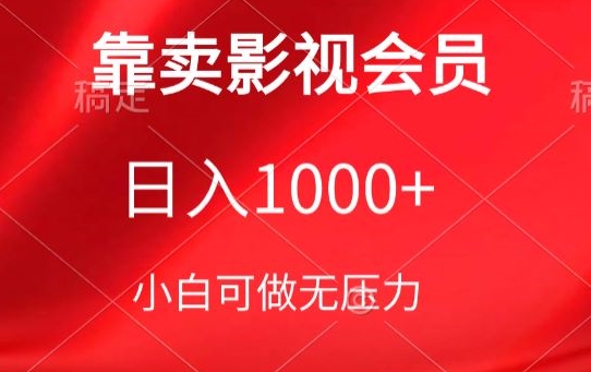 靠卖影视会员，日入1000+，落地保姆级教程，新手可学【揭秘】-鱼梓小栈