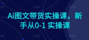 Ai图文带货实操课,新手从0-1 实操课-鱼梓小栈