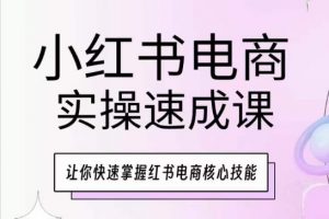 小红书电商实操速成课，让你快速掌握红书电商核心技能-鱼梓小栈