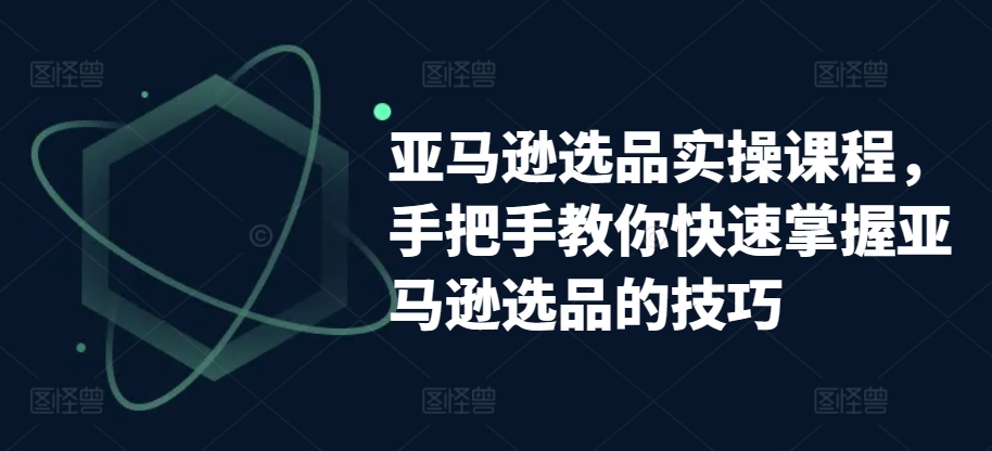 亚马逊选品实操课程，手把手教你快速掌握亚马逊选品的技巧-鱼梓小栈